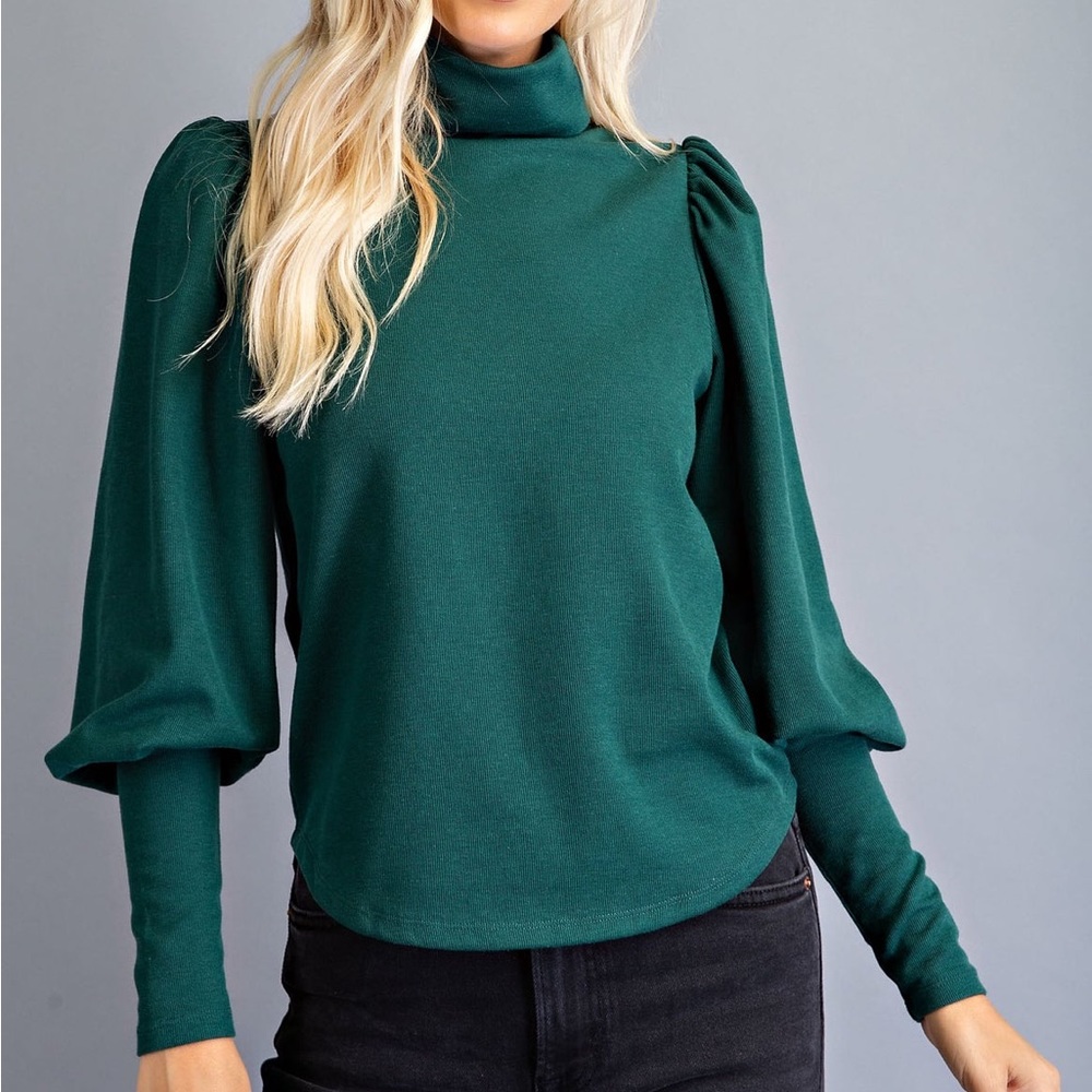 Turtleneck green sweater NWT
